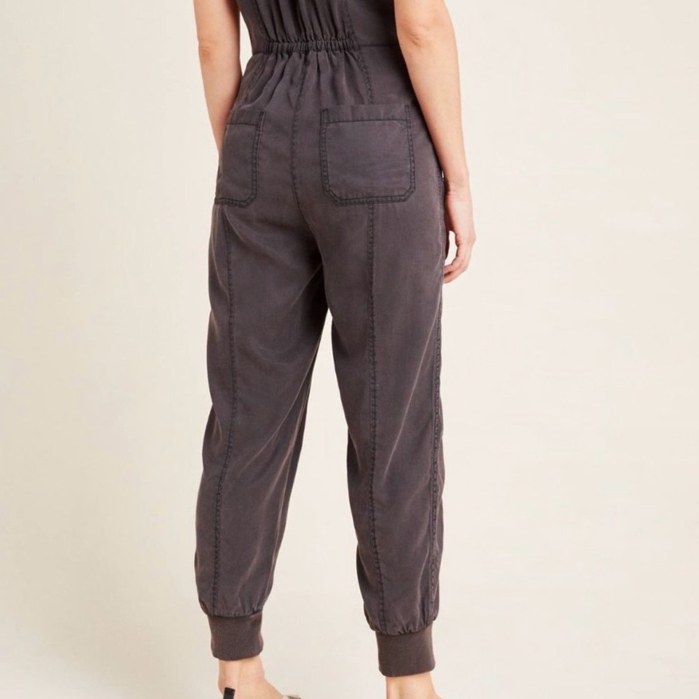 Anthropologie Huxley Utility Jogger Jumpsuit Washed Black Size 0 (#5) - Picture 3 of 13
